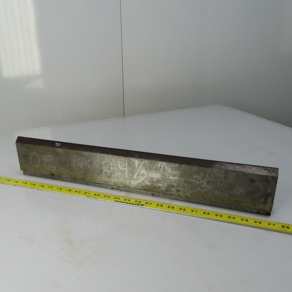 24-1/2" Press Brake 90° Forming Angle Die Block 1/2" Tang 4-1/4 Ht 1-1/8" Thick