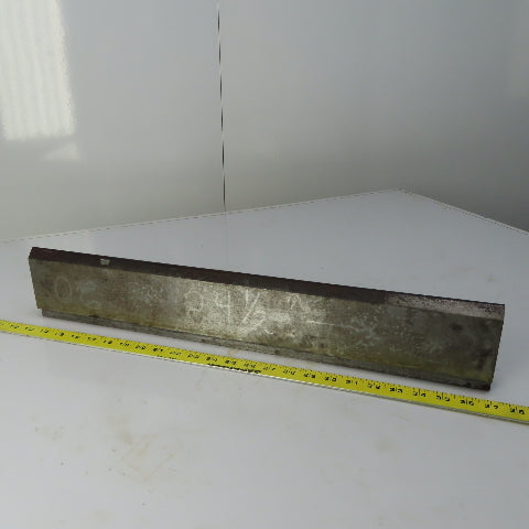 24-1/2" Press Brake 90° Forming Angle Die Block 1/2" Tang 4-1/4 Ht 1-1/8" Thick