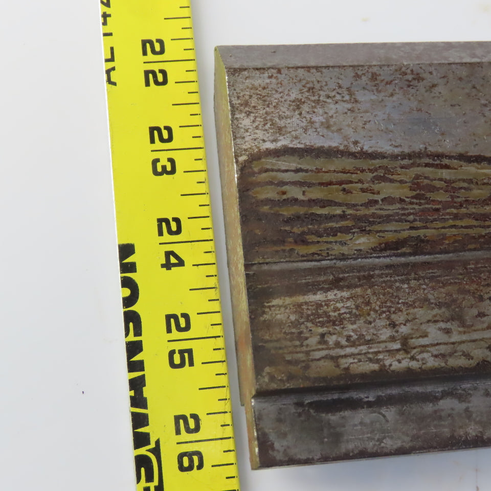24-1/2" Press Brake 90° Forming Angle Die Block 1/2" Tang 4-1/4 Ht 1-1/8" Thick
