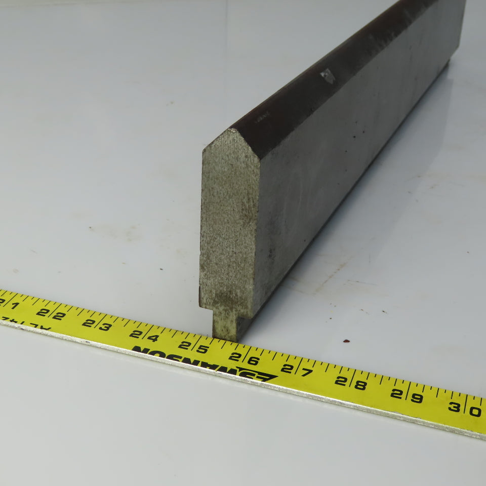 24-1/2" Press Brake 90° Forming Angle Die Block 1/2" Tang 4-1/4 Ht 1-1/8" Thick