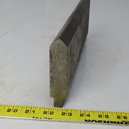 12" Press Brake 90° Forming Angle Die Block 1/2" Tang 4-1/4" Ht 1" Thick