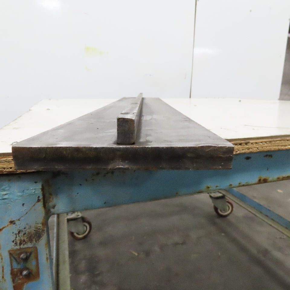 36" x 6" Wide 3/4" Thick Steel Plate Fixture 1/2" x 3/4" Tall Center Tang