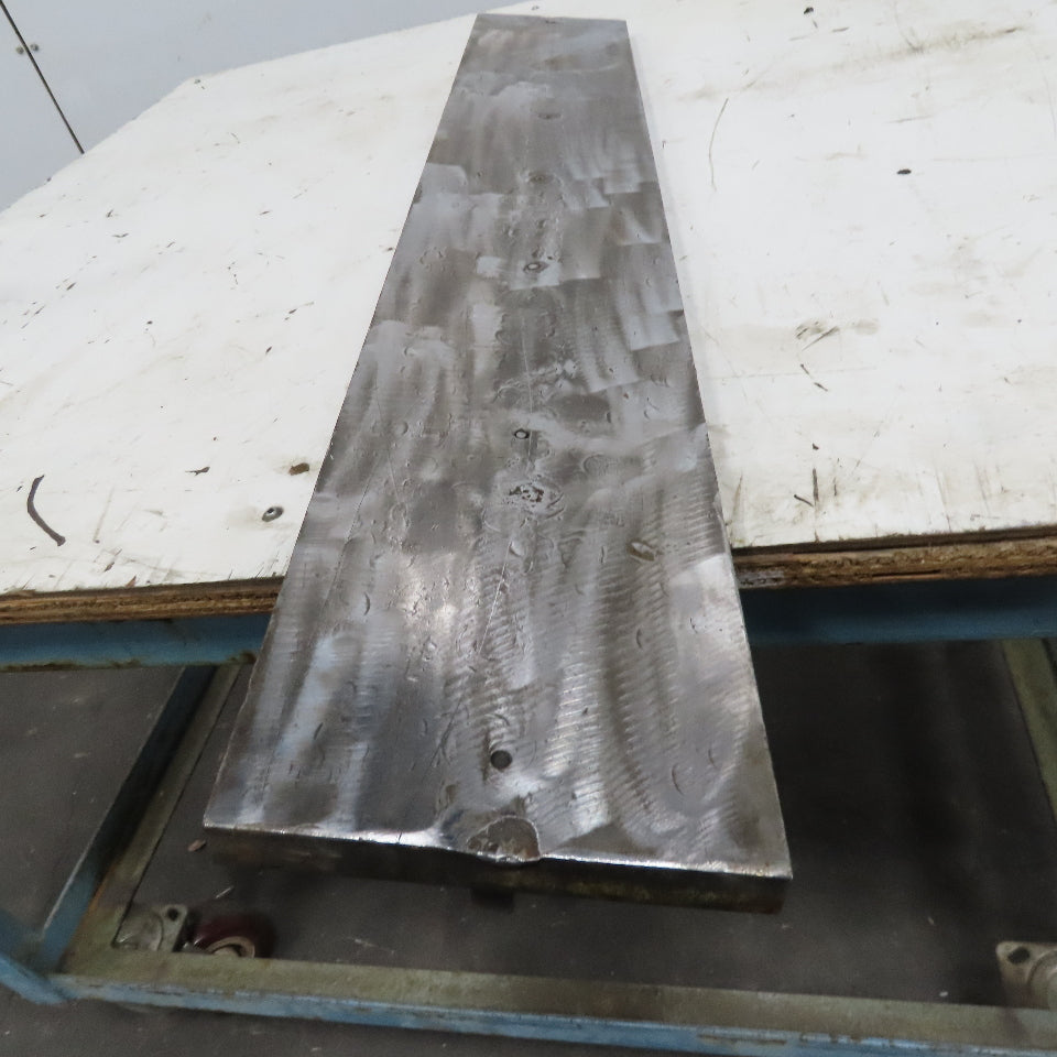 36" x 6" Wide 3/4" Thick Steel Plate Fixture 1/2" x 3/4" Tall Center Tang