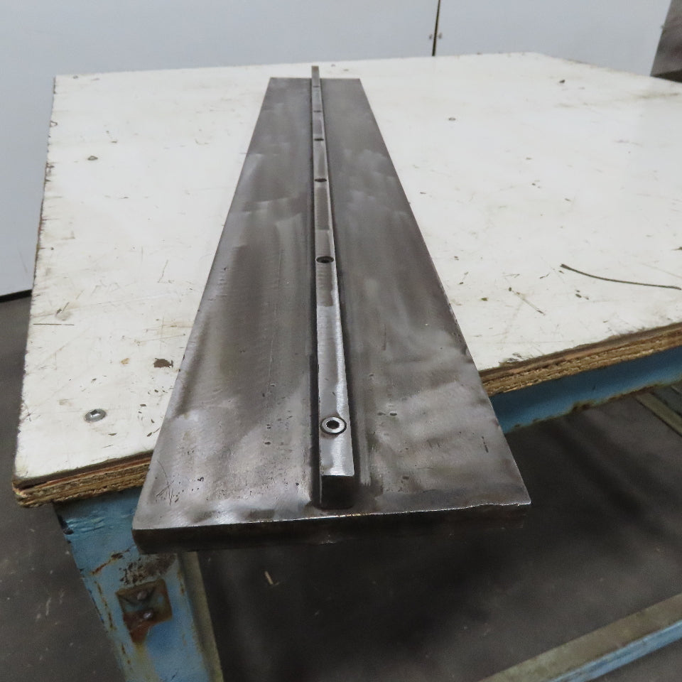 36" x 6" Wide 3/4" Thick Steel Plate Fixture 1/2" x 3/4" Tall Center Tang