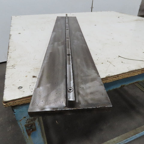 36" x 6" Wide 3/4" Thick Steel Plate Fixture 1/2" x 3/4" Tall Center Tang