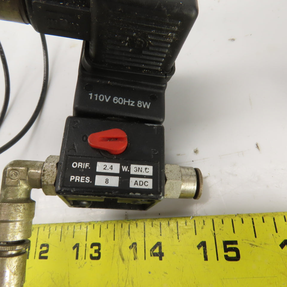 CompAir Solenoid Operated Pneumatic Valve 110V ORIF 2.4 Lot Of 2