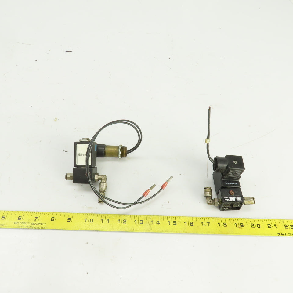 CompAir Solenoid Operated Pneumatic Valve 110V ORIF 2.4 Lot Of 2