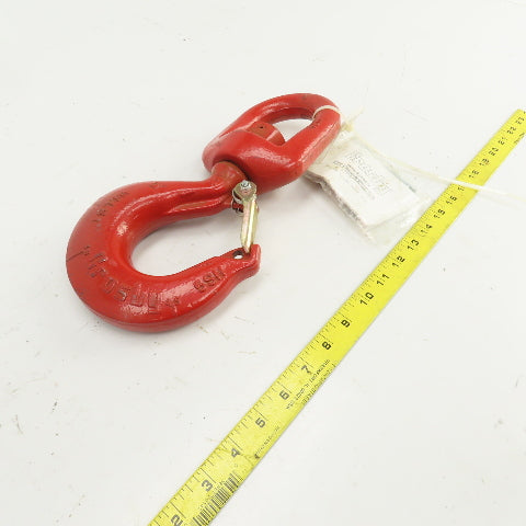 Crosby 0088500 WLL 5T Alloy Ball Bearing Swivel Hook w/ Latch 5SH