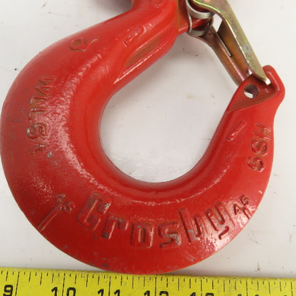 Crosby 0088500 WLL 5T Alloy Ball Bearing Swivel Hook w/ Latch 5SH
