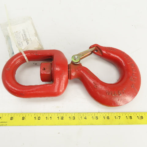 Crosby 0088500 WLL 5T Alloy Ball Bearing Swivel Hook w/ Latch 5SH
