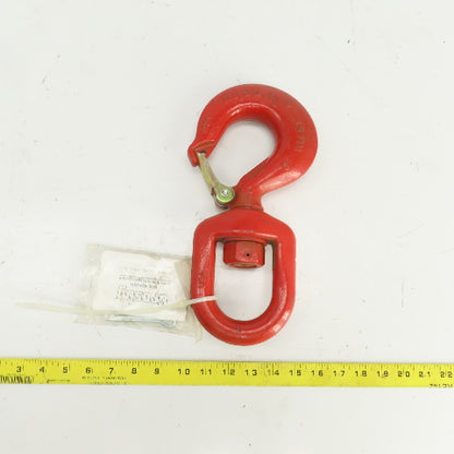 Crosby 0088500 WLL 5T Alloy Ball Bearing Swivel Hook w/ Latch 5SH