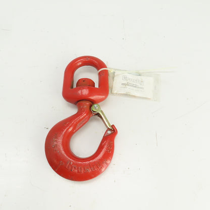 Crosby 0088500 WLL 5T Alloy Ball Bearing Swivel Hook w/ Latch 5SH