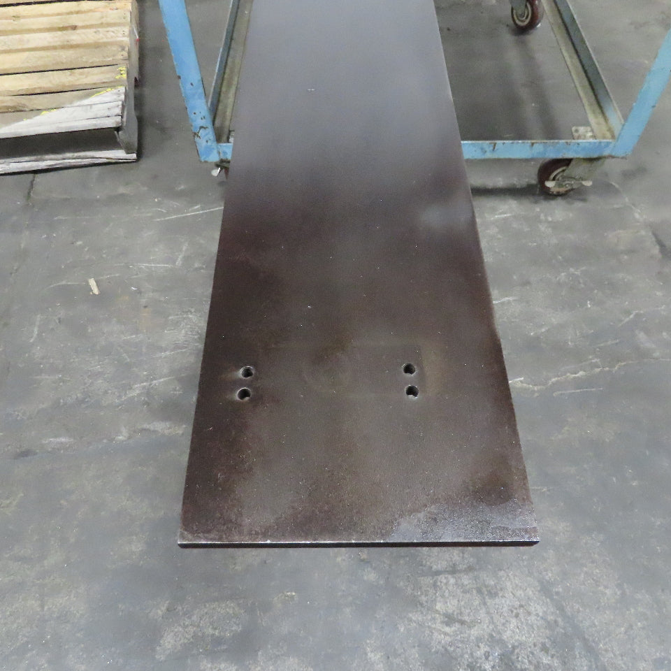 8" x 112" Long 1/2" Thick Plate Steel Runout Material