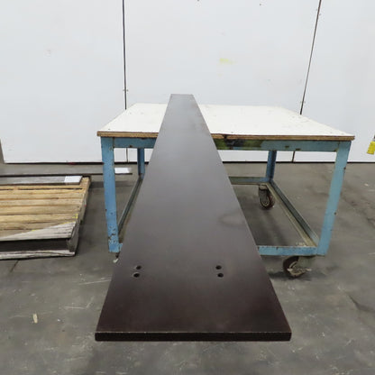 8" x 112" Long 1/2" Thick Plate Steel Runout Material