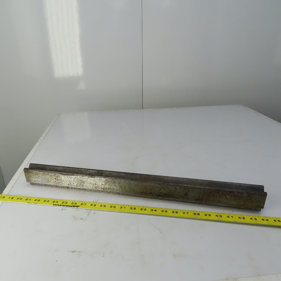 24-1/2" Press Brake Forming V Angle Die Block 1/2" Tang 1-3/4" Ht. 1-1/2" Thick