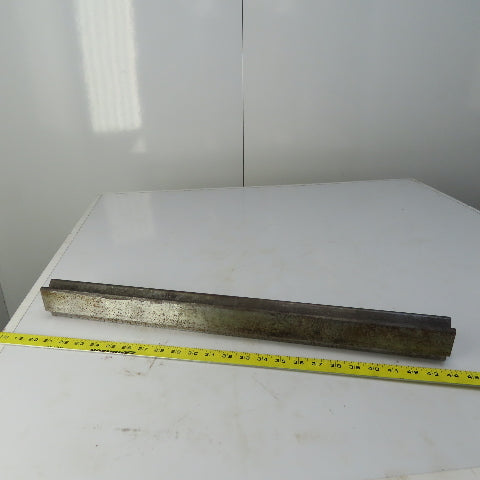 24-1/2" Press Brake Forming V Angle Die Block 1/2" Tang 1-3/4" Ht. 1-1/2" Thick