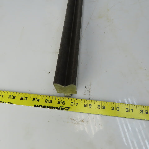24-1/2" Press Brake Forming V Angle Die Block 1/2" Tang 1-3/4" Ht. 1-1/2" Thick
