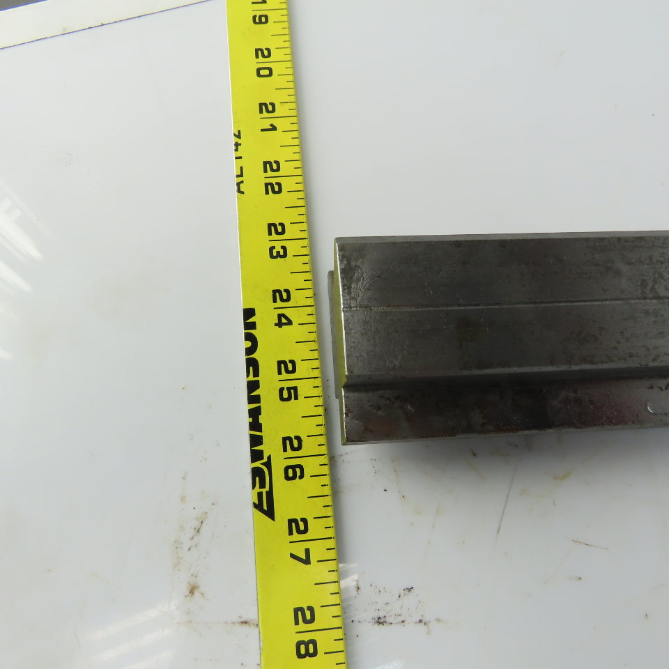 24-1/2" Press Brake Forming V Angle Die Block 1/2" Tang 1-3/4" Ht. 1-1/2" Thick