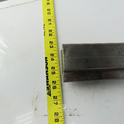 24-1/2" Press Brake Forming V Angle Die Block 1/2" Tang 1-3/4" Ht. 1-1/2" Thick
