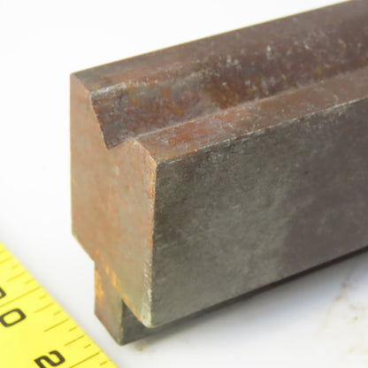 31" Press Brake Forming V Angle Die Block 1/2" Tang 2-3/8" Ht. 1-3/8" Thick