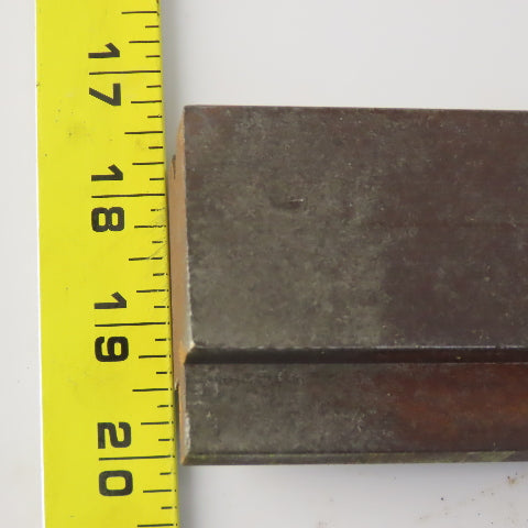 31" Press Brake Forming V Angle Die Block 1/2" Tang 2-3/8" Ht. 1-3/8" Thick