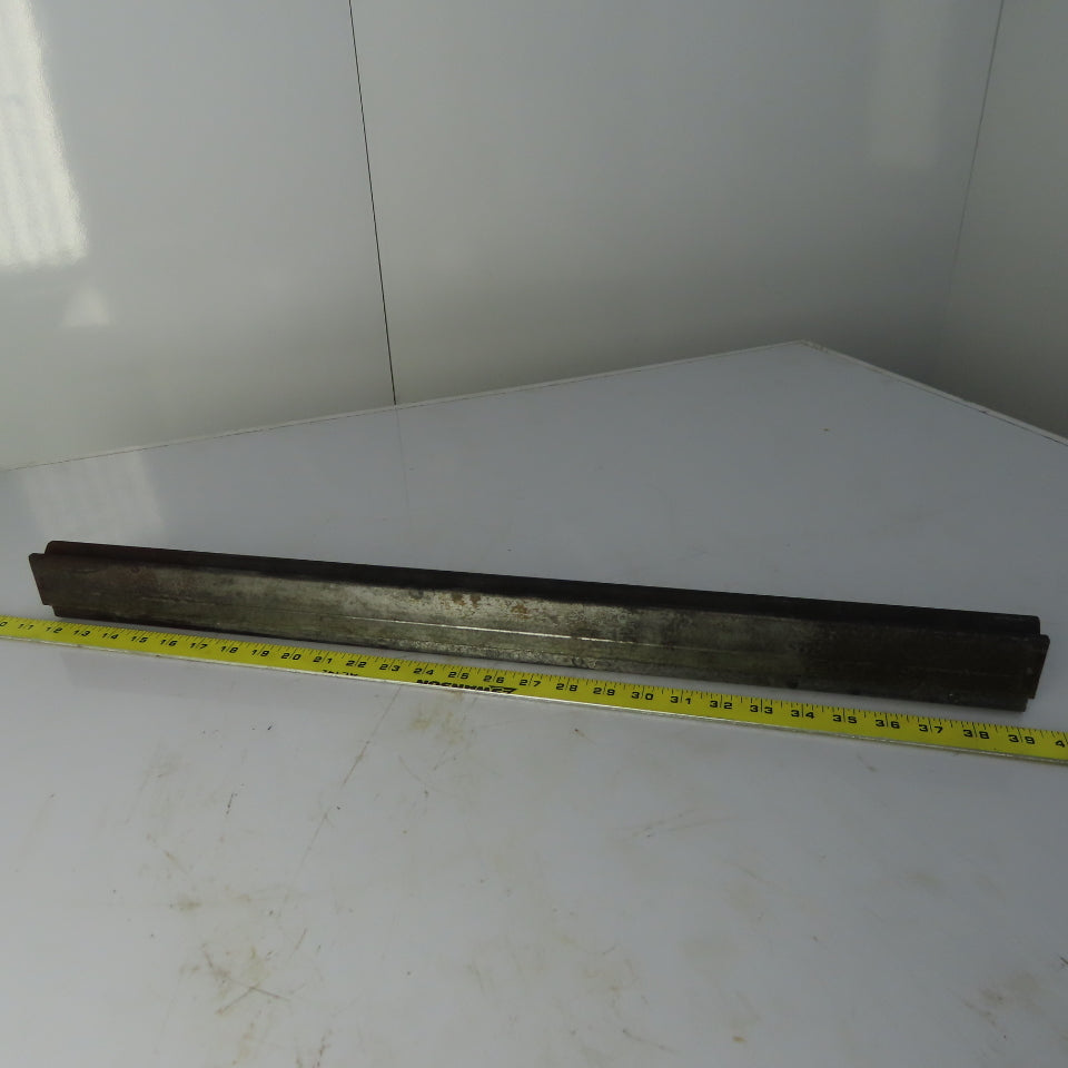 28" Press Brake Forming V Angle Die Block 1/2" Tang 2-3/8" Ht. 1-1/8" Thick