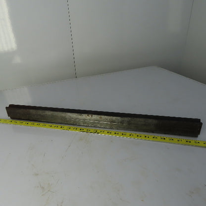 28" Press Brake Forming V Angle Die Block 1/2" Tang 2-3/8" Ht. 1-1/8" Thick