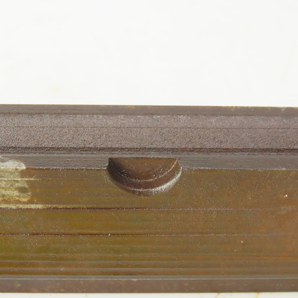 31" Press Brake Forming 90° V Angle Die Block 1/2" Tang 2-3/8" Ht. 1-1/4" Thick