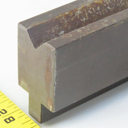 31" Press Brake Forming 90° V Angle Die Block 1/2" Tang 2-3/8" Ht. 1-3/8" Thick