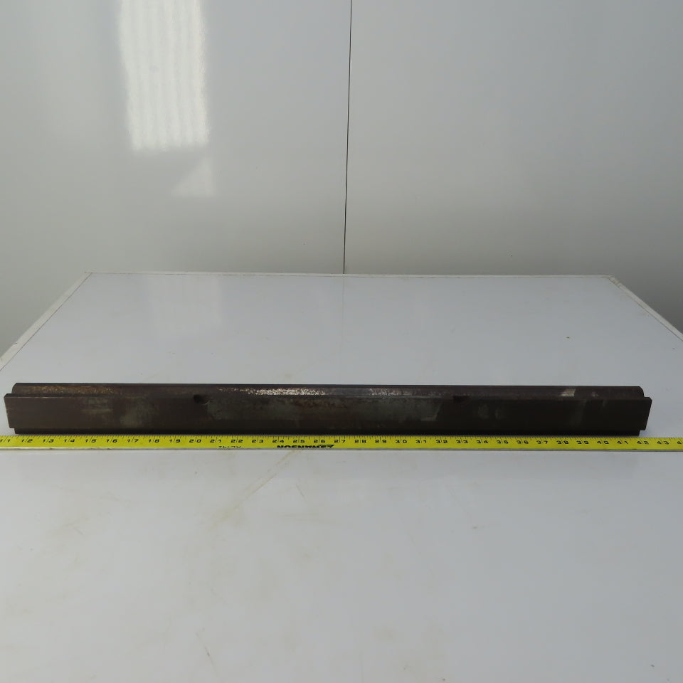 31" Press Brake Forming 90° V Angle Die Block 1/2" Tang 2-3/8" Ht. 1-3/8" Thick