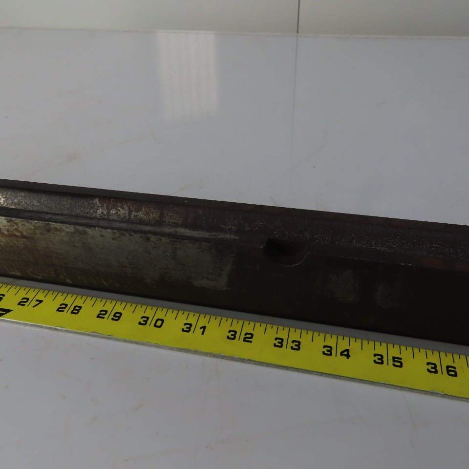 31" Press Brake Forming 90° V Angle Die Block 1/2" Tang 2-3/8" Ht. 1-3/8" Thick