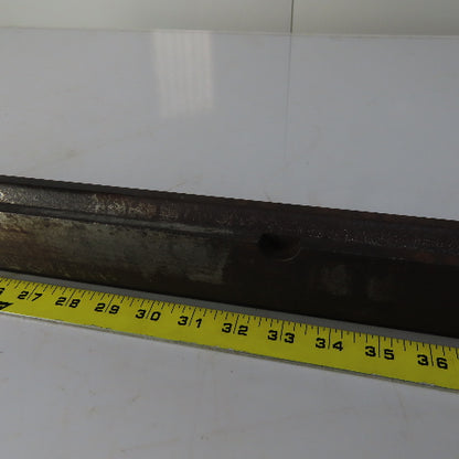 31" Press Brake Forming 90° V Angle Die Block 1/2" Tang 2-3/8" Ht. 1-3/8" Thick