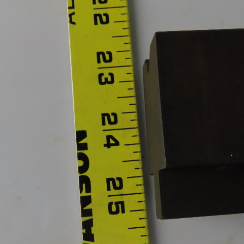 31" Press Brake Forming 90° V Angle Die Block 1/2" Tang 2-3/8" Ht. 1-3/8" Thick