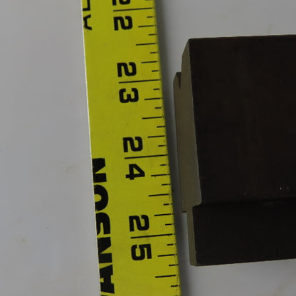 31" Press Brake Forming 90° V Angle Die Block 1/2" Tang 2-3/8" Ht. 1-3/8" Thick