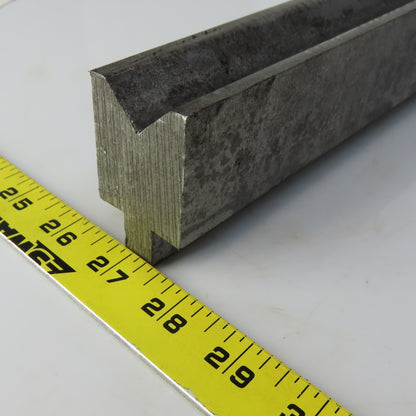 25-1/4" Press Brake Forming V Angle Die Block  7/8" opening 2-3/8" Ht. 1-3/8" Thick