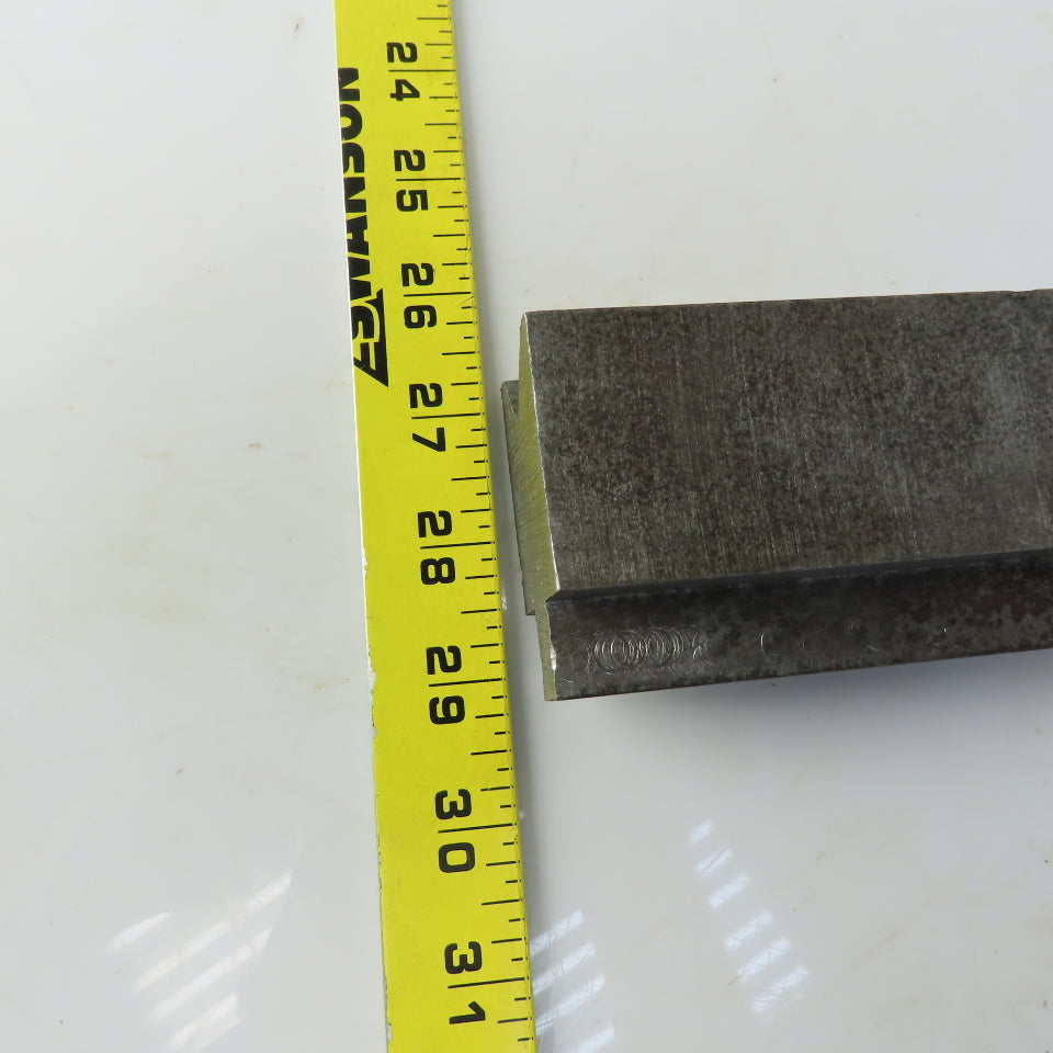 25-1/4" Press Brake Forming V Angle Die Block  7/8" opening 2-3/8" Ht. 1-3/8" Thick