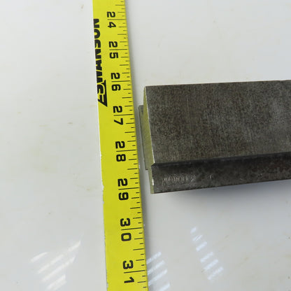 25-1/4" Press Brake Forming V Angle Die Block  7/8" opening 2-3/8" Ht. 1-3/8" Thick
