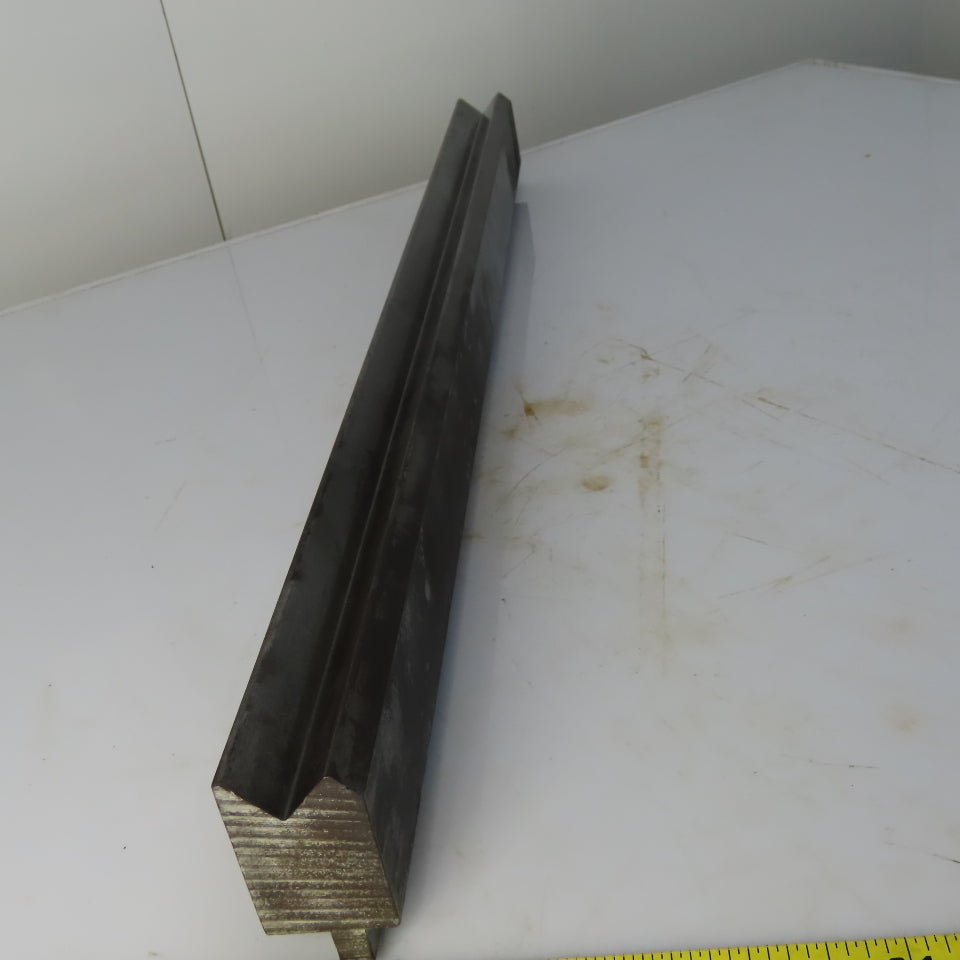 36" Press Brake Forming V Angle Die Block 1/2" Tang 3-1/2" Ht. 2" Thick