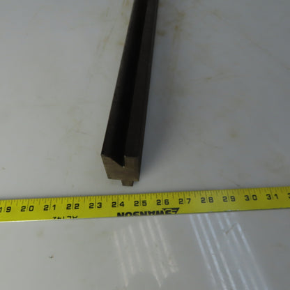 36" Press Brake Forming V Angle Die Block 1/2" Tang 2-3/8" Ht. 1-3/8" Thick