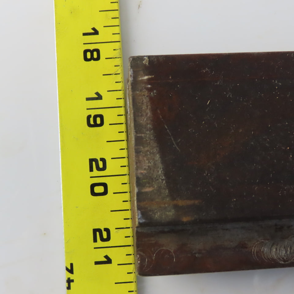 36" Press Brake Forming V Angle Die Block 1/2" Tang 2-3/8" Ht. 1-3/8" Thick