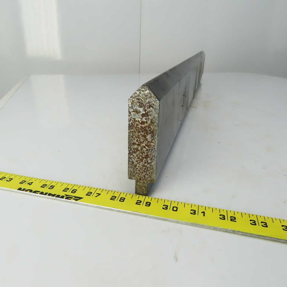 35-1/2" Press Brake 90° Forming Angle Die Block 1/2" Tang 4-1/4 Ht 1-1/8" Thick