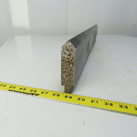 35-1/2" Press Brake 90° Forming Angle Die Block 1/2" Tang 4-1/4 Ht 1-1/8" Thick