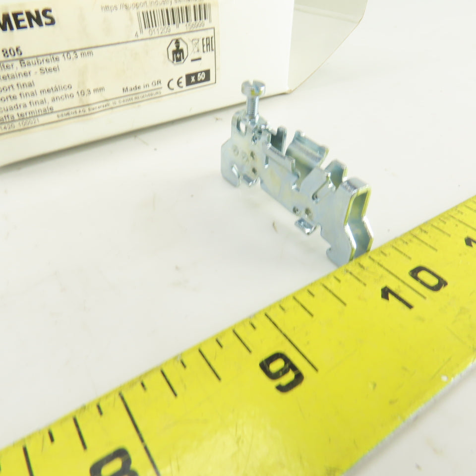 Siemens 8WA1 805 Din Rail Terminal End Block Steel Retainer 10.3mm Lot Of 15