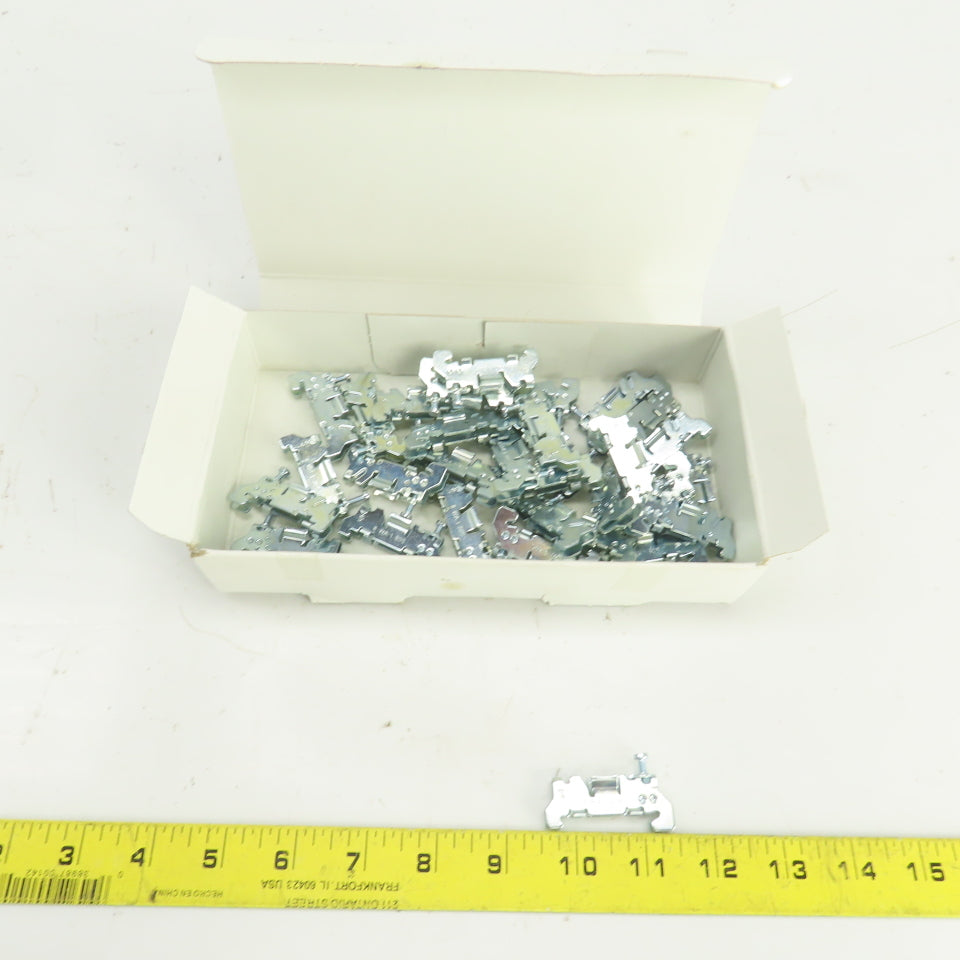 Siemens 8WA1 805 Din Rail Terminal End Block Steel Retainer 10.3mm Lot Of 15
