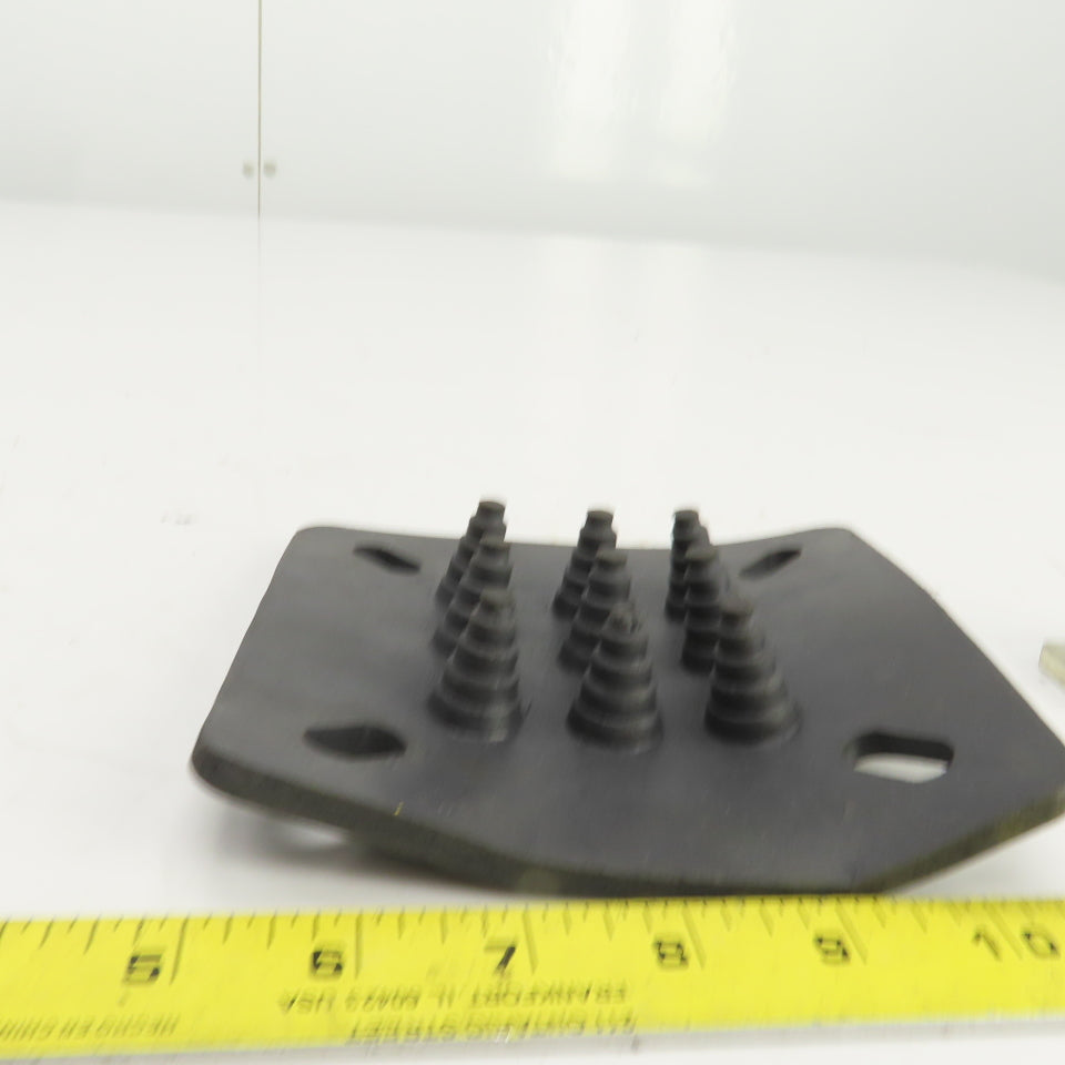6" x 6" Anti-Vibratory Rubber Machine Mount Pad W/Electrical Grounding Kit