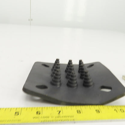 6" x 6" Anti-Vibratory Rubber Machine Mount Pad W/Electrical Grounding Kit