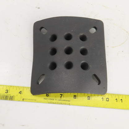 6" x 6" Anti-Vibratory Rubber Machine Mount Pad W/Electrical Grounding Kit