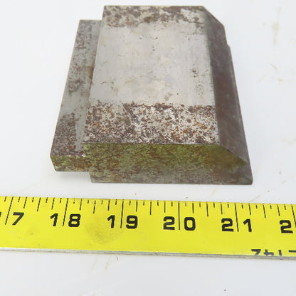 4" Press Brake Forming V Angle Die Block 1/2" Tang 3-1/2" Ht. 2" Thick