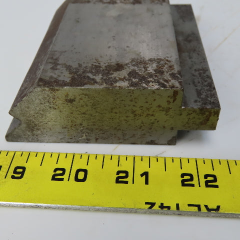 4" Press Brake Forming V Angle Die Block 1/2" Tang 3-1/2" Ht. 2" Thick