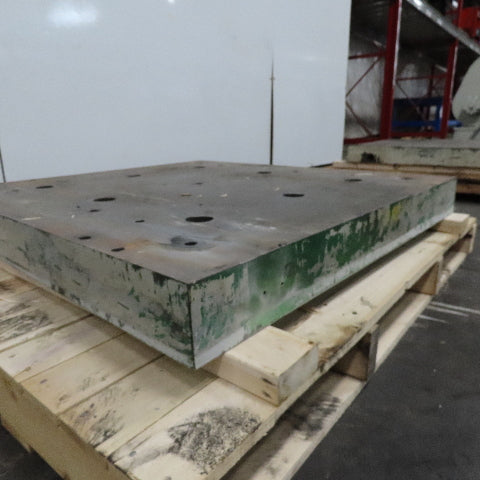 38" x 40" x 4" Thick Steel Plate Slab Set Up Jig Fixture Tombstone
